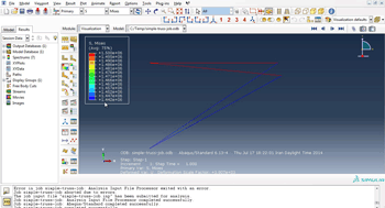 آموزش شبیه سازی تحلیل عضو دو نیرویی در نرم افزار اباکوس abaqus